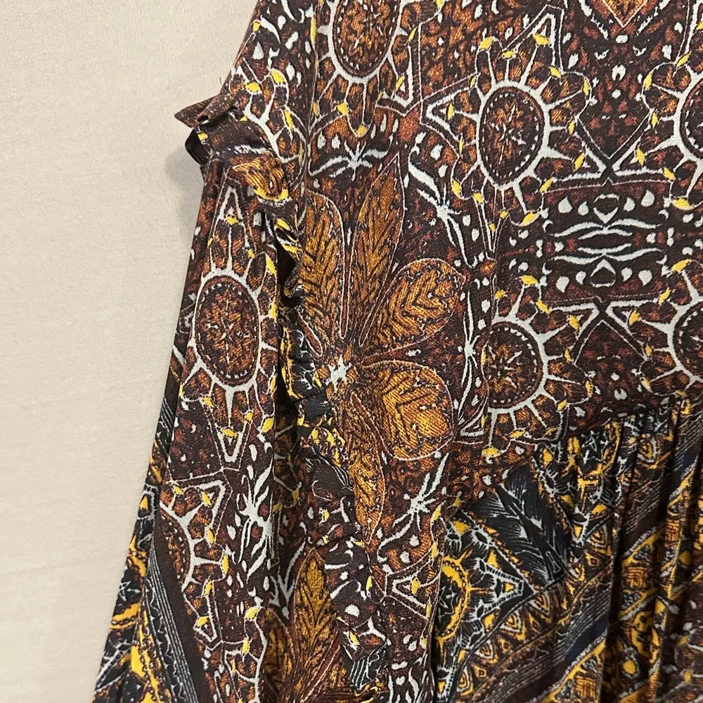 Free People Bohemian Blouse Women’s Small - Picture 7 of 8